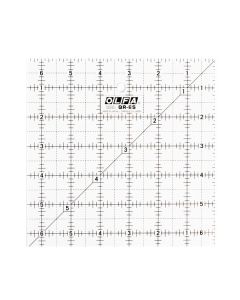 OLFA Righello Patchwork quadrato 6,5 x 6,5 pollici - Antiscivolo e satinato