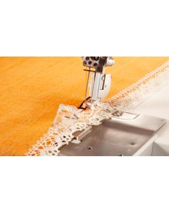 Piedino per pizzi con margine piatto per Husqvarna Huskylock S25