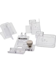 Piedino punto copertura, dispositivo per pizzo e guide orlo arrotolato - Janome