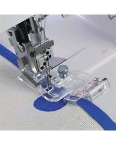 Piedino bordatore regolabile - Janome tagliacuci con punto copertura