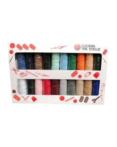 Set 20 fili elastici "Dama" Cucirini tre stelle
