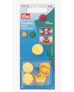 Bottoni da ricoprire 19 mm colore oro Prym