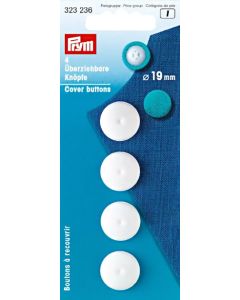 Bottoni da ricoprire 19 mm plastica - Prym