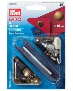 Bottoni a pressione "Anorak" 15 mm ottone - Prym