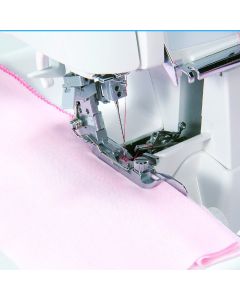 Piedino per punto invisibile con guida DX o SX Juki MO 1000 / 2000 / 2800 / 3000