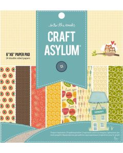 Set 24 cartoncini fronte-retro 15 x 15 cm Craft Asylum - Into the Woods 480326