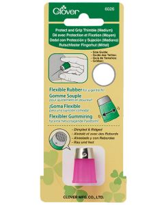 Ditale in gomma con protezione in metallo (Medio) Clover