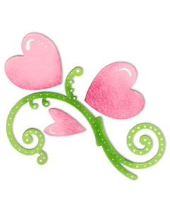 Fustella Sizzix Bigz "Arabeschi e cuori" - 656519