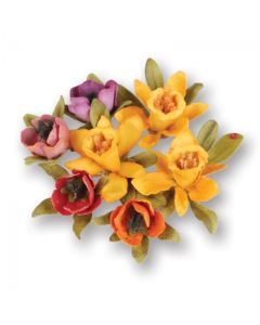 Fustella Sizzix Thinlits "Fiore, bouquet primaverile" - 659664