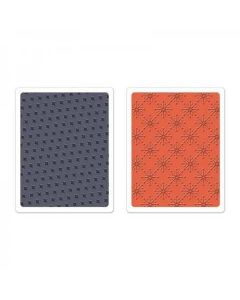 Set 2 embossing folder Sizzix "Yuletide boulevard set" - 659999