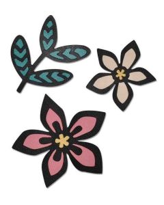 Fustella Sizzix Thinlits "Fiori africani intricati" - 660498