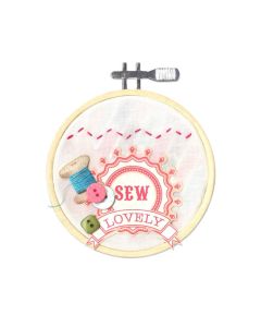 Fustella Sizzix Bigz "Cerchio ricamato, telaio" - 660766