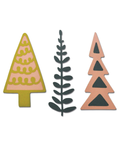 Fustella Sizzix Thinlits "Alberi decorativi" - 660878