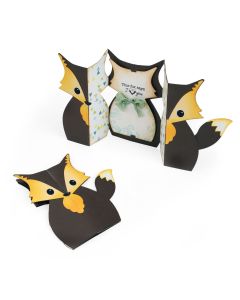 Fustella Sizzix Thinlits "Biglietto etichetta volpe" - 661137