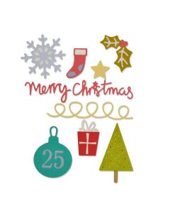 Fustella Sizzix Thinlits "Natale" - 661227