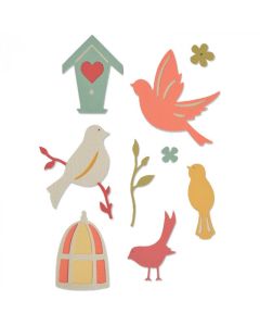 Fustella Sizzix Thinlits "Uccellino dolce" - 661233