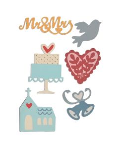 Fustella Sizzix Thinlits "Matrimonio" - 661234