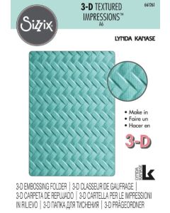 Fustella Sizzix Embossing Textured Impression 3D "Tessuto" - 661261