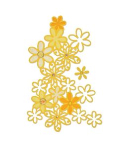 Fustella Sizzix Thinlits "Pioggia di margherite" - 661295