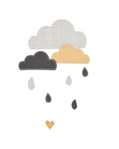 Fustella Sizzix Bigz "Giorni nuvolosi, pioggia e nuvole" - 661380
