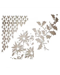 Fustella Sizzix Thinlits "Mixed media di Natale" - 661602
