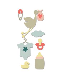 Fustella Sizzix Thinlits "Neonato" - 661704