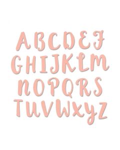 Fustella Sizzix Thinlits "Alfabeto a pennello maiuscolo" - 661710