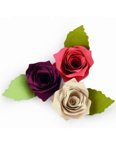 Fustella Sizzix Bigz "Rosa 3D con foglia" - 661750