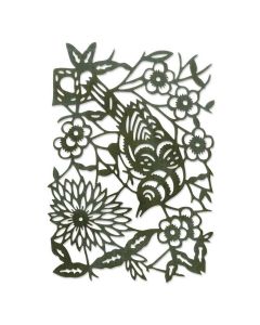 Fustella Sizzix Thinlits "Uccello in carta" - 661800