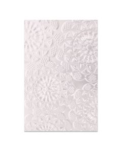 Fustella Sizzix Embossing Folder 3D "Centrino pizzo" - 662265