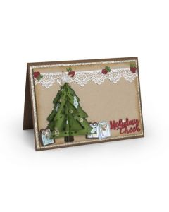Fustella Sizzix Thinlits "Albero di Natale, piegato" - 662281