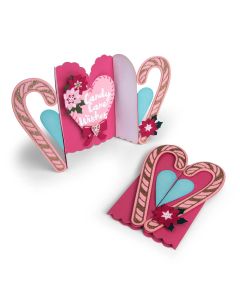 Fustella Sizzix Thinlits "Biglietto, bastoncini dolci" - 662450