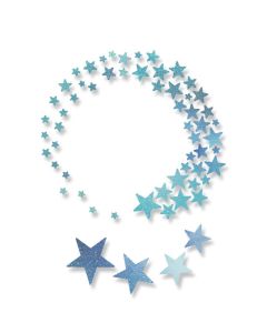 Fustella Sizzix Thinlits stelle "Whoosh!" - 662582