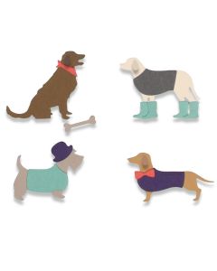 Fustella Sizzix Thinlits "Cani country" - 662592