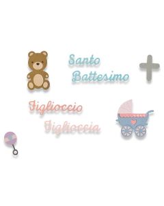 Fustella SIzzix Thinlits "Battesimo" - 662618