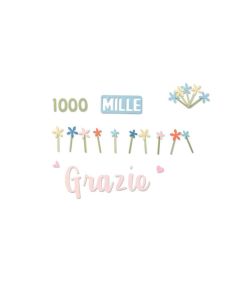 Fustella Sizzix Thinlits "Grazie mille" - 662625