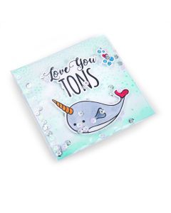 Fustella Sizzix Framelits "Ti amo da morire" con timbri - 662681