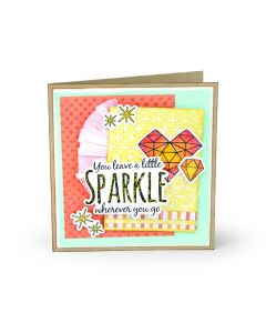 Fustella Sizzix Framelits "Scintillio" con timbri - 662683