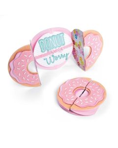 Fustella Sizzix Thinlits "Biglietto, ciambella donut Fold-A-Long" - 662725