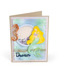 Fustella Sizzix Thinlits "Sirena sognante" con Embossing - 662752