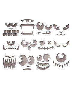 Fustella Sizzix Thinlits "Volti spaventosi" - 663090