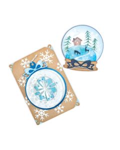 Fustella Sizzix Thinlits "Decorazione di Natale, gira e piega" - 663153