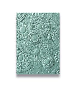 Fustella Sizzix Embossing Textured Impression 3D "Mosaico di gemme" - 663206