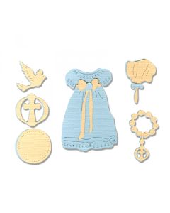 Fustella Sizzix Thinlits "Kit battesimo" - 663222