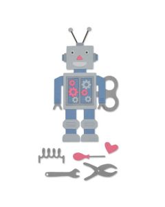 Fustella Sizzix Thinlits "Robot anni '50" - 663315