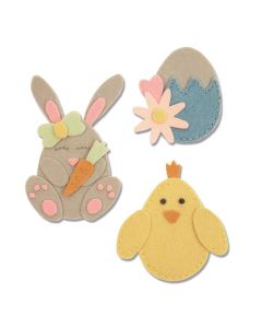 Fustella Sizzix Bigz L "Coniglio, pulcino e uovo" - 663492