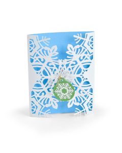 Fustella Sizzix Thinlits "Biglietto fiocco di neve" - 663606