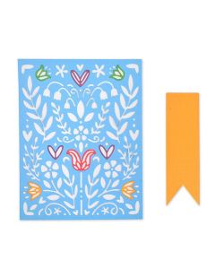 Fustella Sizzix Thinlits "Stencil stile country" - 663608