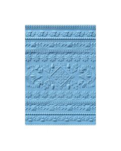 Fustella Sizzix Embossing Folder 3D "Trama Folk art" - 663613