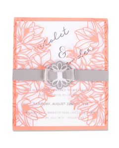 Fustella Sizzix Thinlits "Invito fiorito" - 663692